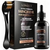 This LONGCCI minoxidil bottle with a 5% formula supports women's hair growth.