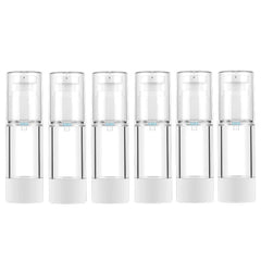 Longway 30ml clear airless pump bottle showing precise dosing.