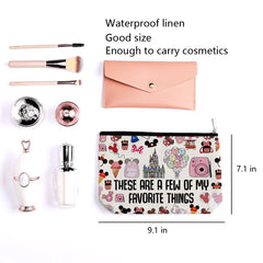LONGXIN Mouse family graphic side view for organized on the go cosmetics.
