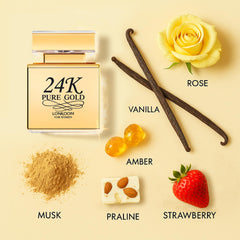 Lonkoom vanilla praline top notes evoke a sweet opening.
