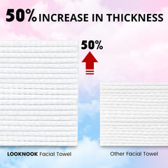 LOOKNOOK towel used with cleanser to wipe makeup without lint