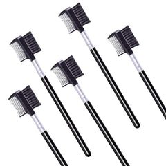 LOOKSEVEN dual-ended brush head close-up shows two-in-one design.