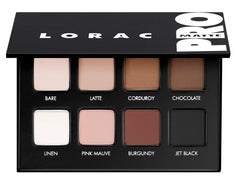 LORAC PRO Matte Bare swatch for a neutral day look with long-lasting color.