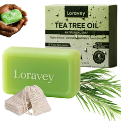 Loravey Jabon Antifungico Tea Tree Barra – uso diario para piel