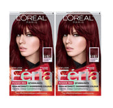 L'Oreal Paris Feria shimmering permanent color R48 deep auburn bottle for at-home color