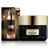 L'Oreal Paris Age Perfect Midnight Cream tub close-up, rich texture for overnight skin support