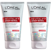 L’Oréal Paris Bright Reveal limpiador facial glicólico, textura suave y luminosidad.