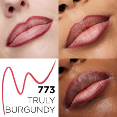 Muestra de color burgundia con L'Oreal Paris Color Riche para verificar tono