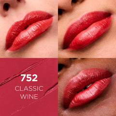 L’Oréal Paris Color Riche Classic Wine con aplicador cómodo para acabado uniforme.
