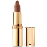 L'Oreal Paris Colour Riche Original Satin Lipstick 107 Seine Sunset swatches reveal rich satin shade.