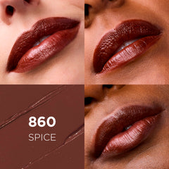 L'Oréal Paris Colour Riche Spice: muestra textura satinada para acabado elegante.