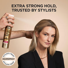 L'Oreal Paris Elnett Satin resists humidity to keep styles in place.