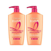 Champú Elvive Dream Lengths en botella limpia el cabello sin pesarlo y cuida el largo
