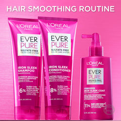 L'Oreal Paris EverPure Acondicionador sin sulfatos protege el color y la fibra.