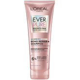 L’Oréal Paris EverPure Bond Repair+ Shampoo en botella, fortalece cabellos teñidos y reduce la rotura.