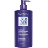 L’Oréal Paris EverPure Condicionador tono morado para rubio, hidrata y neutraliza tonos amarillos.