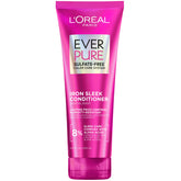 L'Oreal Paris EverPure Iron Sleek: botella elegante para control del frizz y humedad.
