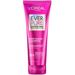 Loreal Paris EverPure Iron Sleek champú: botella vertida para lavado suave