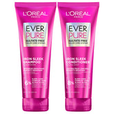 L’Oréal Paris EverPure Iron Sleek champú espuma, limpieza suave para cabello encrespado