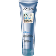 Loreal Paris EverPure shampoo bottle highlighting lightweight hydration for curls