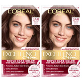 L'Oreal Paris Excellence Crème color cream tube delivers reliable gray coverage.