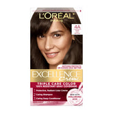 L'Oreal Paris Excellence Creme dye bottle showing rich color cream for gray coverage