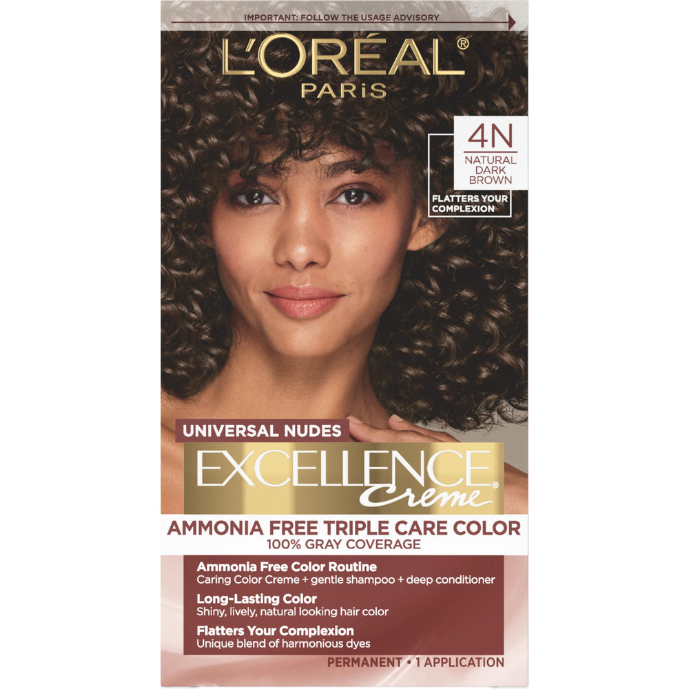 L’Oréal Paris Excellence Universal Nudes ammonia-free color creme bottle for gray coverage
