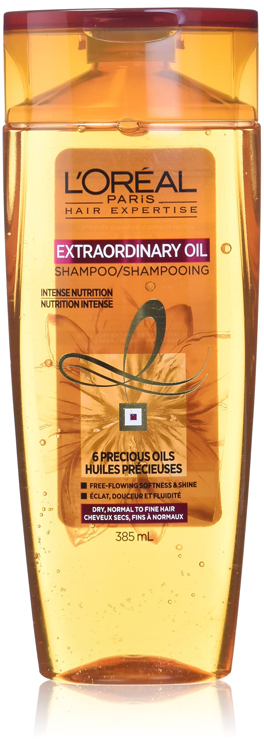 L'Oreal Paris Extraordinary Oil Champu Botella: nutricion ligera para cabello seco.