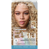 L'Oreal Paris Feria 100 Pure Diamond bottle showcases a shimmering very light blonde tone with lasting brightness.