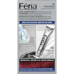 L'Oreal Paris Feria Midnight Bold shimmering serum vial enhances shine