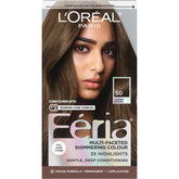 L'Oreal Paris Feria shimmer Havana Brown shows multi-faceted color for a bold, lasting look.