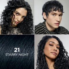 L'Oreal Paris Feria Starry Night dye kit opened for at-home color application.