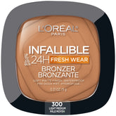 L'Oreal Paris Infallible Bronceador: aplicación facial para un brillo natural y duradero.