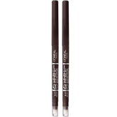 Delineador mecánico Infallible de L’Oréal Paris con sacapuntas integrado para retoques precisos.