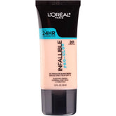 L’Oréal Paris Infallible Pro Glow envase con acabado luminoso para piel radiante.