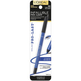 L'Oreal Paris Infallible Pro-Last Pencil Eyeliner cobalt blue swatch for bold definition.