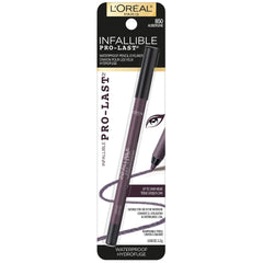 L'Oreal Paris Infallible Pro-Last Pencil Eyeliner waterproof formula locks color without smudging