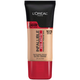 L'Oreal Paris Infallible Pro Matte foundation bottle close-up in Ivory Beige for long wear
