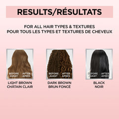 In-shower application of Le Color One Step Toning Gloss; no mixing, simple 15-minute process.