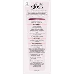 Close-up of glossy auburn strands after using L’Oréal Paris gloss