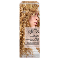 L'Oreal Paris Le Color One Step Toning Hair Gloss bottle pour demonstrates easy in-shower toning.