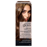 L'Oreal Paris Le Color One Step Toning Hair Gloss Rich Brunette bottle shows warm glow and shine.