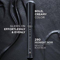 L'Oreal Paris Le Shadow Stick Smokeys blends easily for crease-resistant matte payoff.