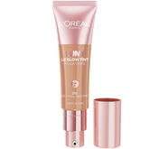L'Oreal Paris Lumi Le Glow Tint bottle close-up for a luxe glow.