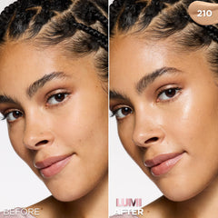 L'Oreal Paris Lumi Le Glow Tint applied on skin for seamless blending.