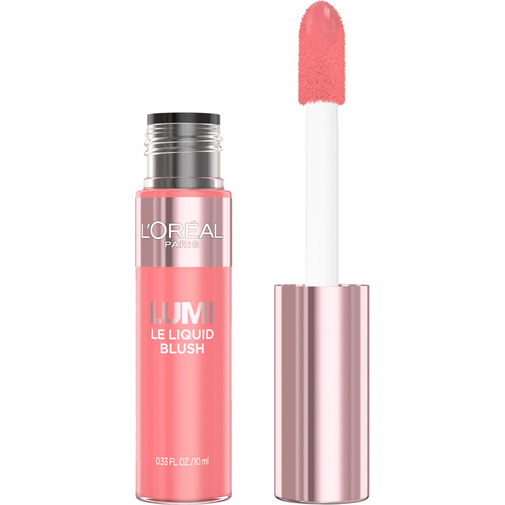 L’Oréal Paris Lumi Le Liquid Blush rosa intenso: acabado luminoso para un look radiante.