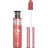 L'Oreal Paris Lumi Le Liquid Blush rosa intenso con acabado luminoso para mejillas.