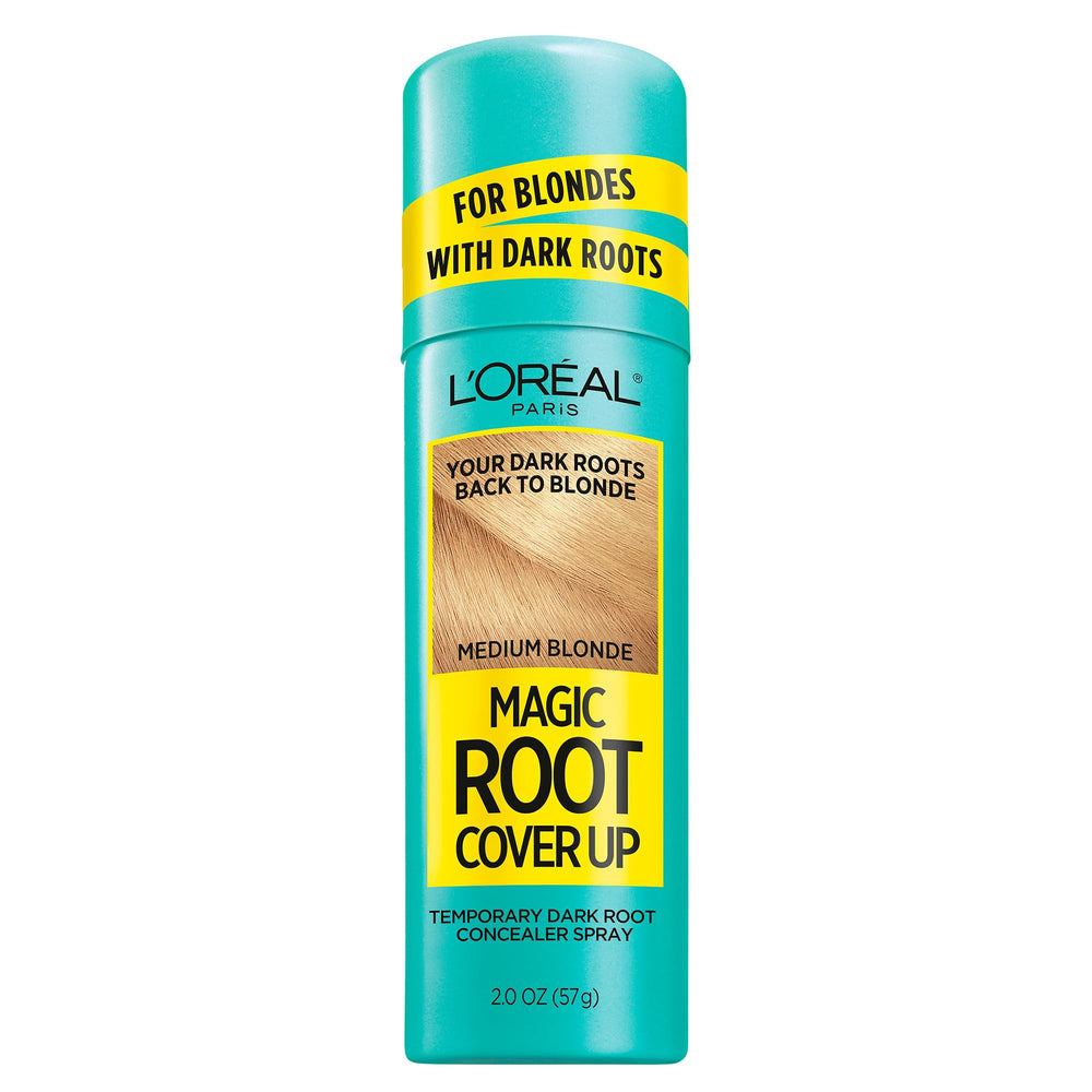L'Oreal Paris Magic Root Cover Up Blonde spray conceals dark roots quickly.
