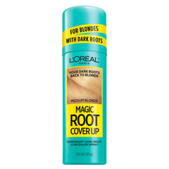L'Oreal Paris Magic Root Cover Up Blonde spray conceals dark roots quickly.