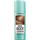 L'Oreal Paris Magic Root Cover Up spray covers gray roots quickly.